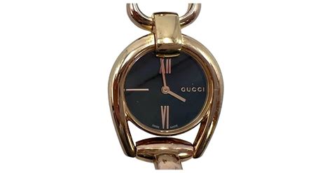 ldys stainless steel gucci watch model 139.5 horsebit|Gucci Horsebit Watch .